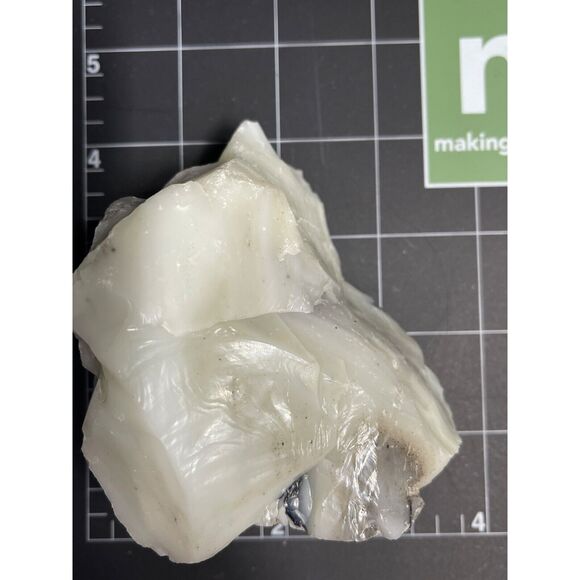 Jadeite Custard Art Glass Cullet Glowing Uranium Layered Slag Glass #5GX111 - Picture 5 of 5